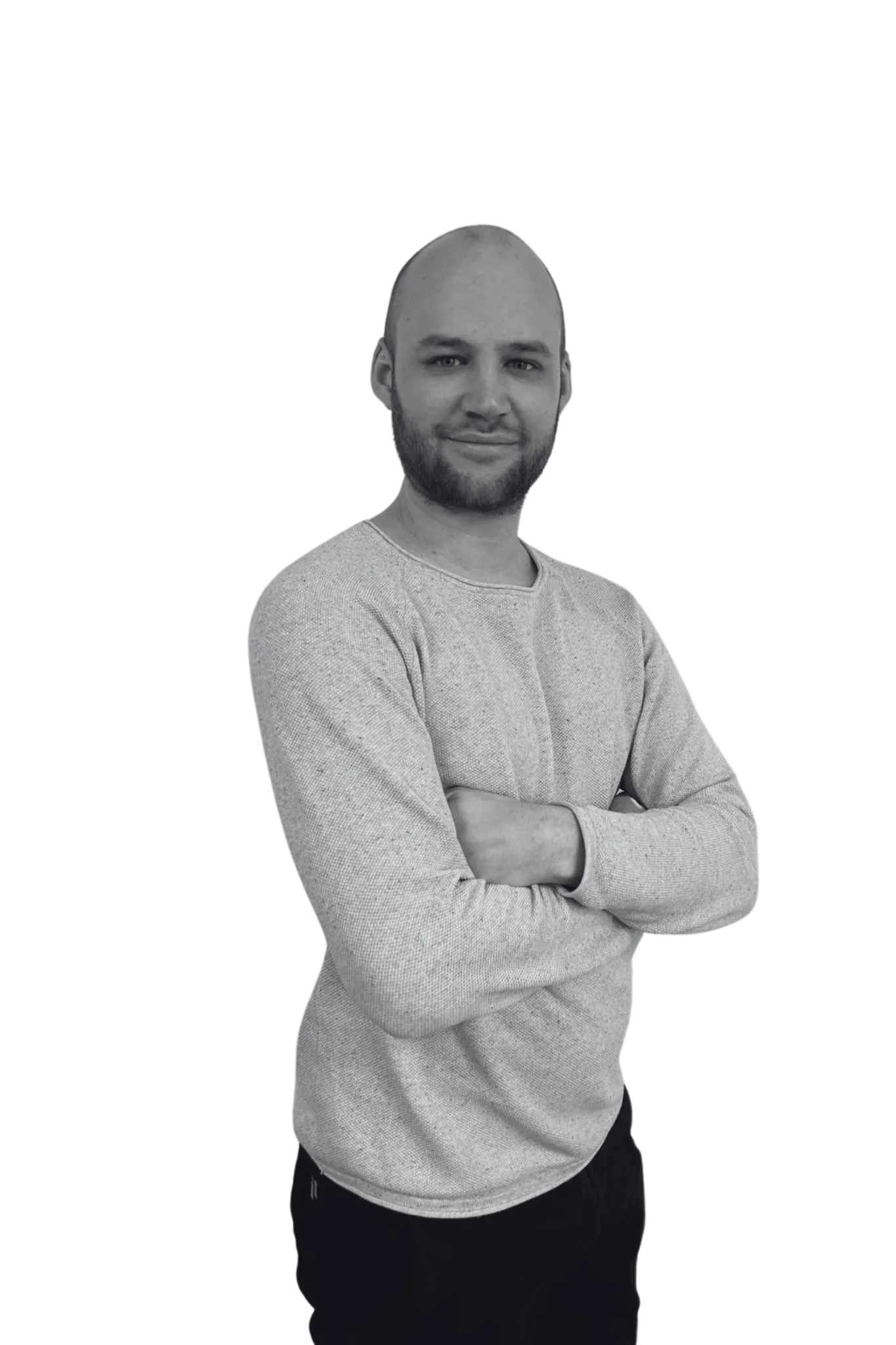 Nik Kemetner with arms crossed